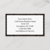 Abrikoos Beige Mandala met elegante symmetrie Visitekaartje (Achterkant)