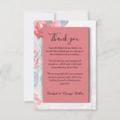 abrikoos Bloemen waterverf wilde bloem roos bruilo Bedankkaart (Voorkant)