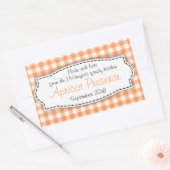 Abrikoos conserveren jam sinaasappel voedsellabel  rechthoekige sticker (Envelop)