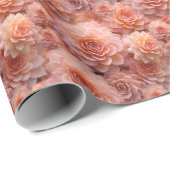 Abrikoos Crush Kleur van het Jaar 2024 Cadeaupapier (Rol Hoek)