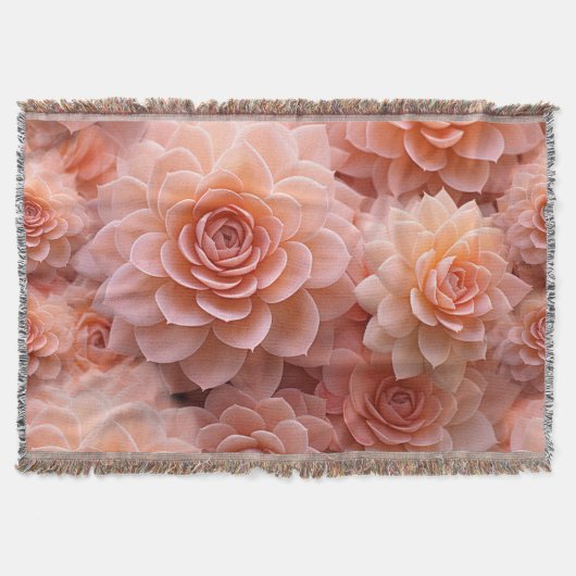 Abrikoos Crush Kleur van het Jaar 2024 Deken (Voorkant)