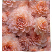 Abrikoos Crush Kleur van het Jaar 2024 Douchegordijn (Voorkant)