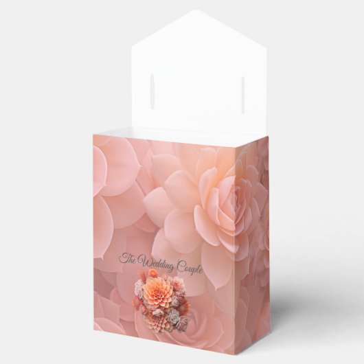 Abrikoos Crush Succulente Kleuren voor 2024 Bedankdoosjes (Geopend)