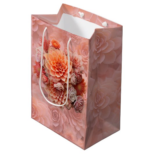 Abrikoos Crush Succulente Kleuren voor 2024 Medium Cadeauzakje (Voorkant Gekanteld)