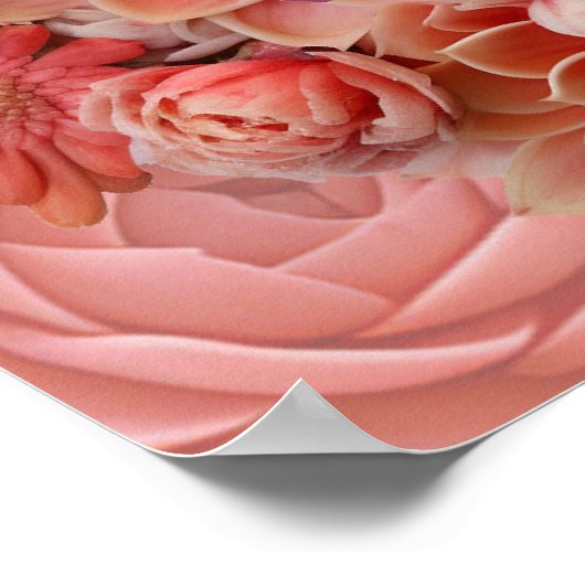 Abrikoos Crush Succulente Kleuren voor 2024 Poster (Hoek)