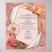 Abrikoos Crush Succulente Kleuren voor 2024 Poster (Voorkant)