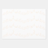 Abrikoos Eid Mubarak Masjid Patroon Ontwerp Inpakpapier Vel (Voorkant 2)