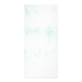 Abrikoos en Wasabi Groene Waterverf Bloemenbruilof Reclamekaart (Achterkant)