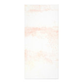 Abrikoos en Wasabi Groene Waterverf Bloemenbruilof Reclamekaart (Achterkant)