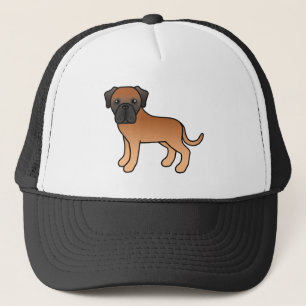Abrikoos Engelse Mastiff Schattige Cartoon Hond Trucker Pet