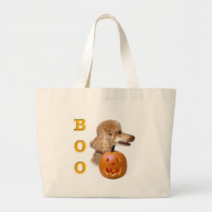 Abrikoos gecoate poedelzak Boo Grote Tote Bag