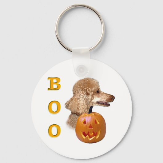 Abrikoos gecoate poedelzak Boo Sleutelhanger (Voorkant)