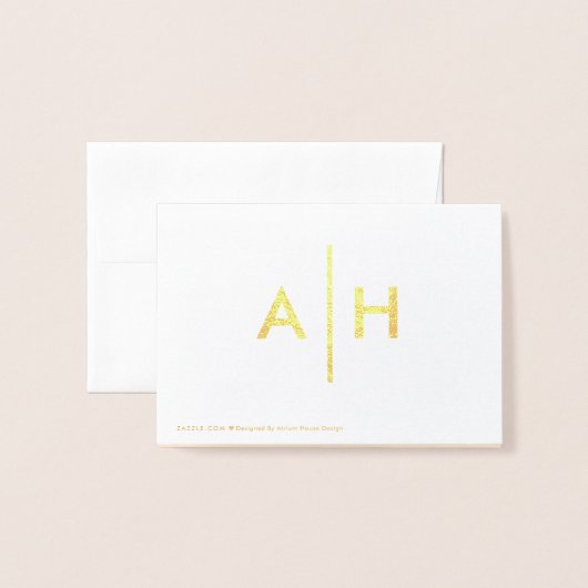 Abrikoos Gouden Folie Bruiloft Dank u Kaart (Met envelop)