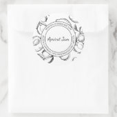 Abrikoos Jam Sketch Modern label (Tas)