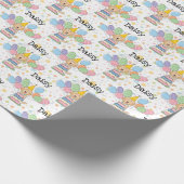 Abrikoos Labradoodle Hond Verjaardag Cadeaupapier (Hoek)