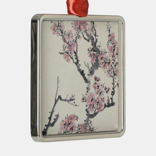 Abrikoos Metalen Ornament (Rechts)