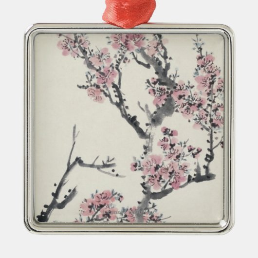 Abrikoos Metalen Ornament (Voorkant)