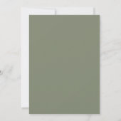 Abrikoos Olijf Ranunculus Eucalyptus Bruiloft Kaart (Achterkant)