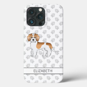 Abrikoos Parti-kleur Mini Goldendoodle Hond & Naam Case-Mate iPhone Case