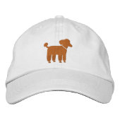 Abrikoos Poedel Hond Logo ( kleur) Pet (Voorkant)
