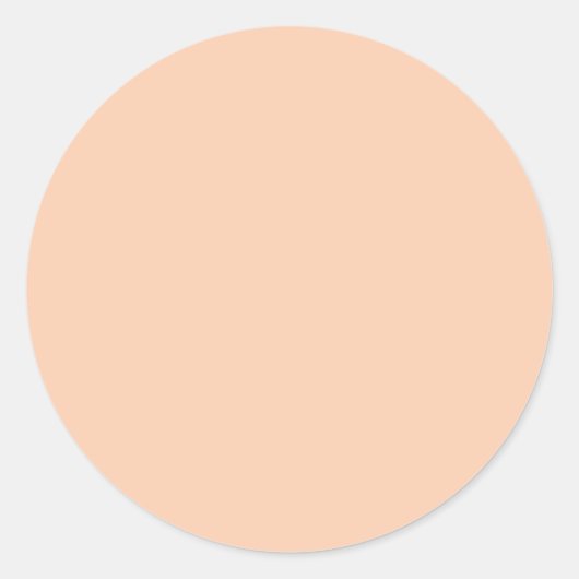 Abrikoos Ronde Sticker (Voorkant)