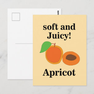 Abrikoos sappig fruit briefkaart