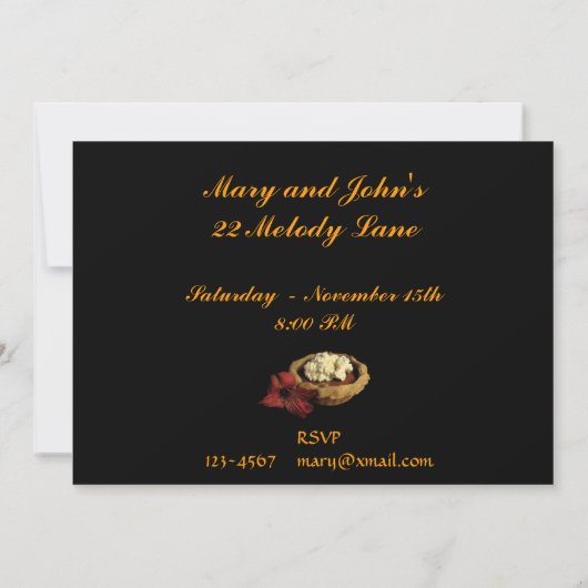 Abrikoos Tart Brinner Uitnodiging (Achterkant)