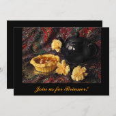 Abrikoos Tart Brinner Uitnodiging (Voorkant / Achterkant)