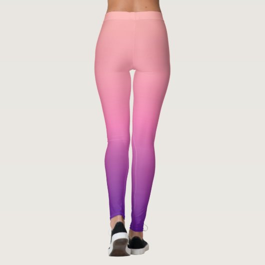 Abrikoos tot Paarse Leggings (Achterkant)