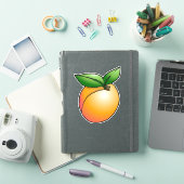 Abrikoos vinyl op maat gesneden sticker (iPad Cover)