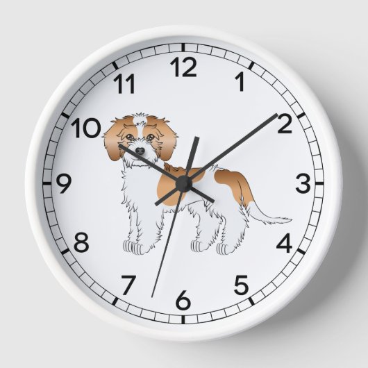 Abrikooskleurige Parti-kleur Mini Goldendoodle Hon (Voorkant)