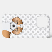 Abrikooskleurige Parti-kleur Mini Goldendoodle Hon Case-Mate iPhone Case (Achterkant (horizontaal))