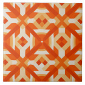 Abrikozen Aurora Levendige Natuur Patronen Tegeltje (Voorkant)