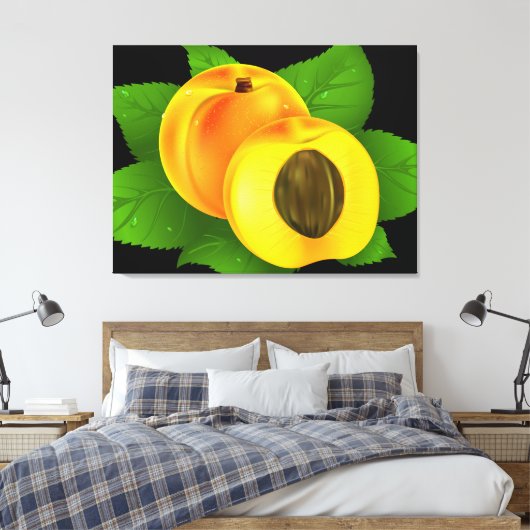 Abrikozen Canvas Afdruk (Insitu (Slaapkamer))