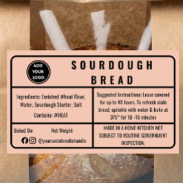 Abrikozen Cottage Law Bakkerij Sourdough Brood Eti Rechthoekige Sticker