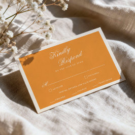 Abrikozen Crush Oranje Roze Preppy Strepen RSVP Ka Informatiekaartje