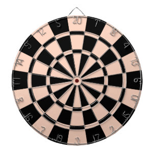 Abrikozen en zwart dartbord