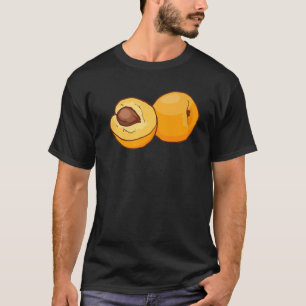 Abrikozen fruit Groene vegetariër T-shirt