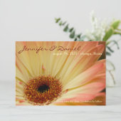 Abrikozen Gerbera • Sla de datum op aankondiging (Staand voorkant)