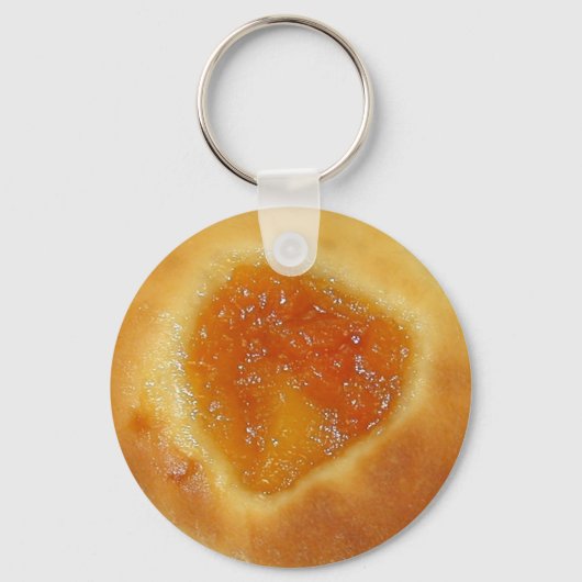Abrikozen Kolache-sleutelhanger Sleutelhanger (Voorkant)