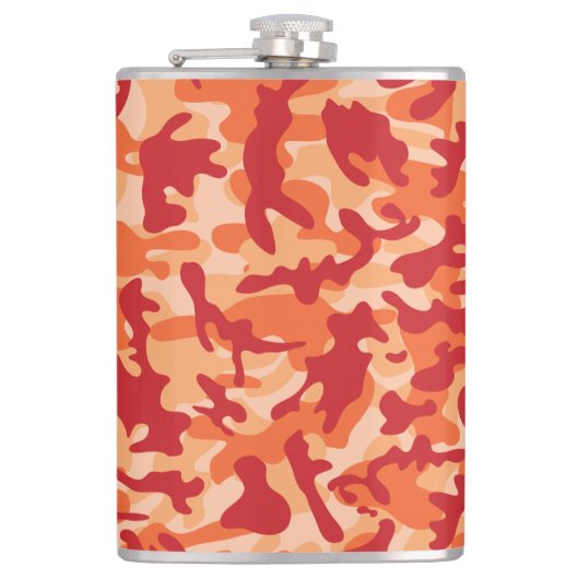 Abrikozen Lava Camouflage  Heupfles (Voorkant)