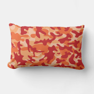 Abrikozen Lava Camouflage  Kussen