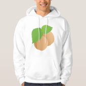 Abrikozen Mannen Hoodie (Voorkant)