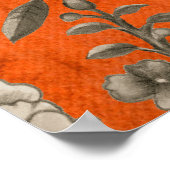 Abrikozen Oranje oiserierkunst Poster (Hoek)