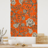 Abrikozen Oranje oiserierkunst Poster (Keuken)