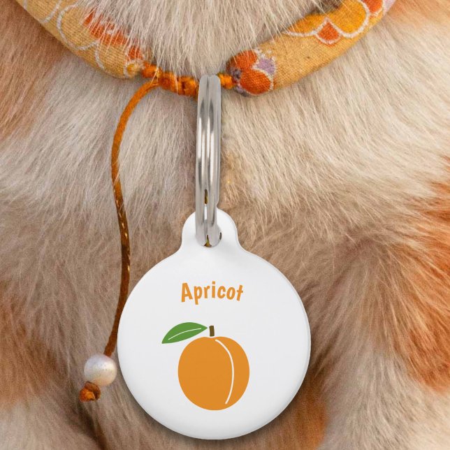 Abrikozen Pet Tag Huisdierpenning (Apricot Pet Tag)