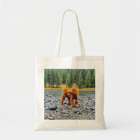 Abrikozen Poedel - Aanpasbaar Cadeau Tote Bag (Voorkant)