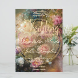 Abrikozen  Rozen geschilderd in oud goud