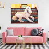 Abrikozen standaard poedel - Bocelli Canvas Afdruk (Insitu (Woonkamer))