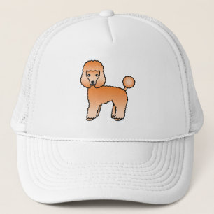 Abrikozen Toy Poodle Schattige Cartoon Hond Trucker Pet